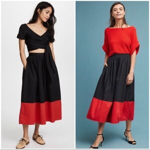 MARA HOFFMAN Marni Color-Block Wide Leg Pants